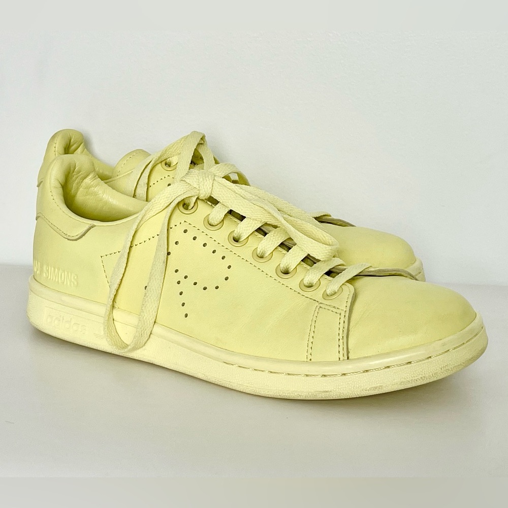 Adidas X Raf Simons Stan Smith Unisex Sneakers in Blush Yellow